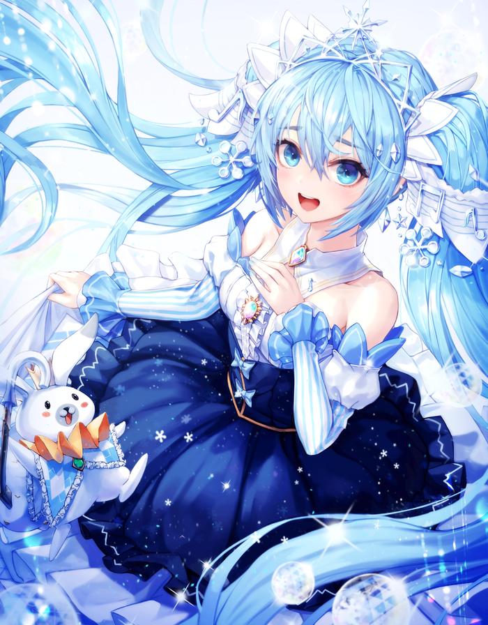 Snow Miku插画图片壁纸