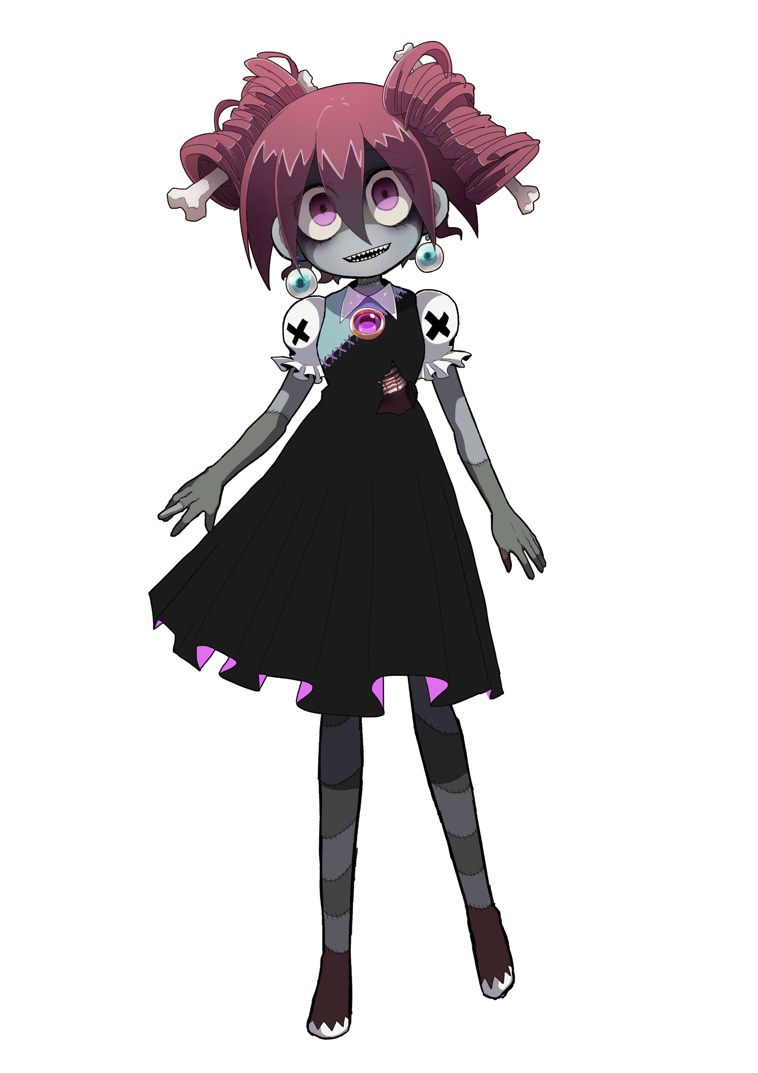 卷肉卷的僵尸女孩