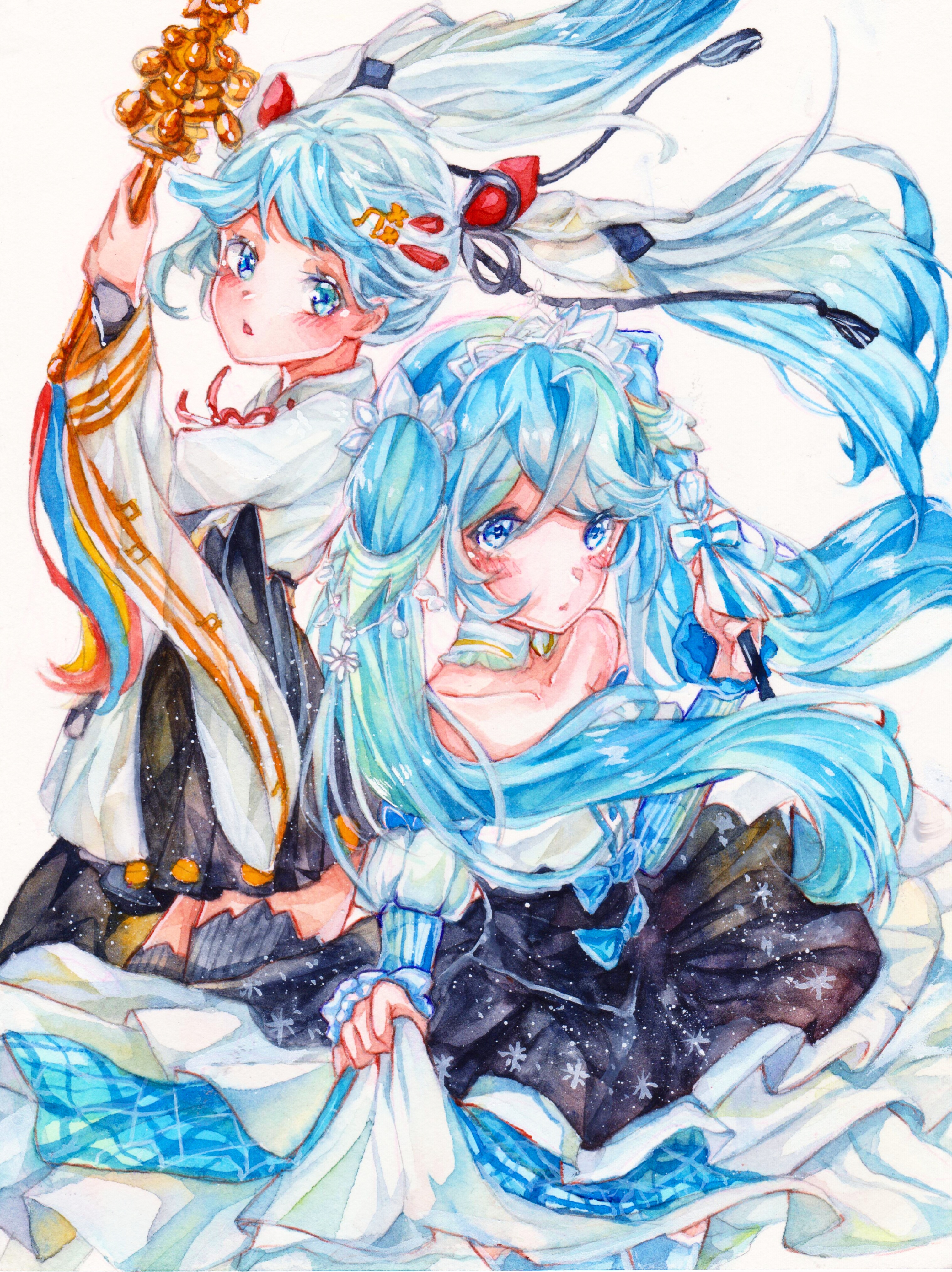 初音未来插画图片壁纸