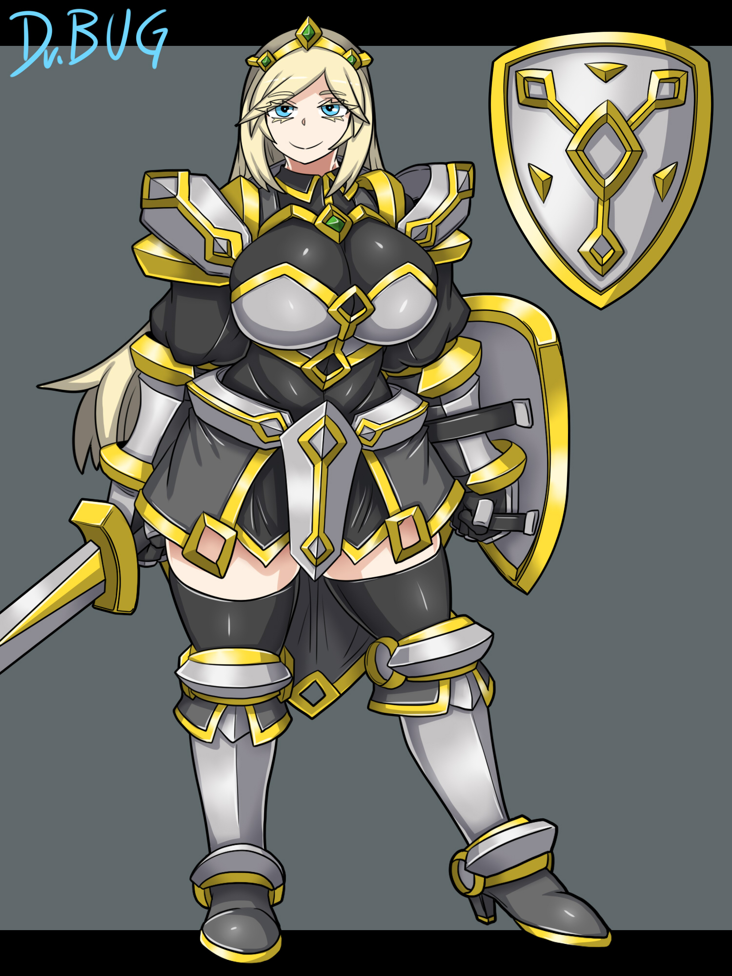 女骑士巨乳胸部