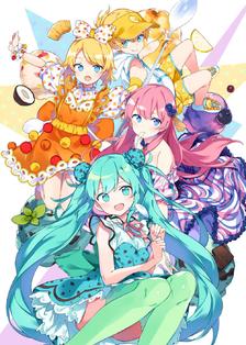 【工作】初音未来×堂吉诃德冰淇淋派对插画图片壁纸