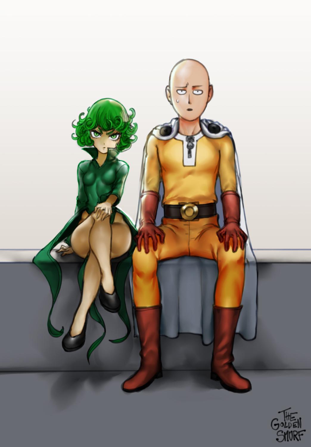 Tatsumaki & Saitama插画图片壁纸