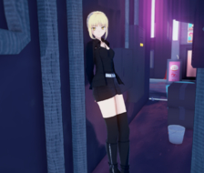 Saber Alter in alley