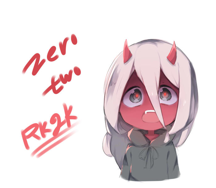 Zero two (young)插画图片壁纸