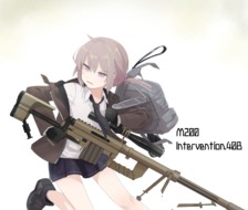 ｍ200-M200銃を持った戦術人形