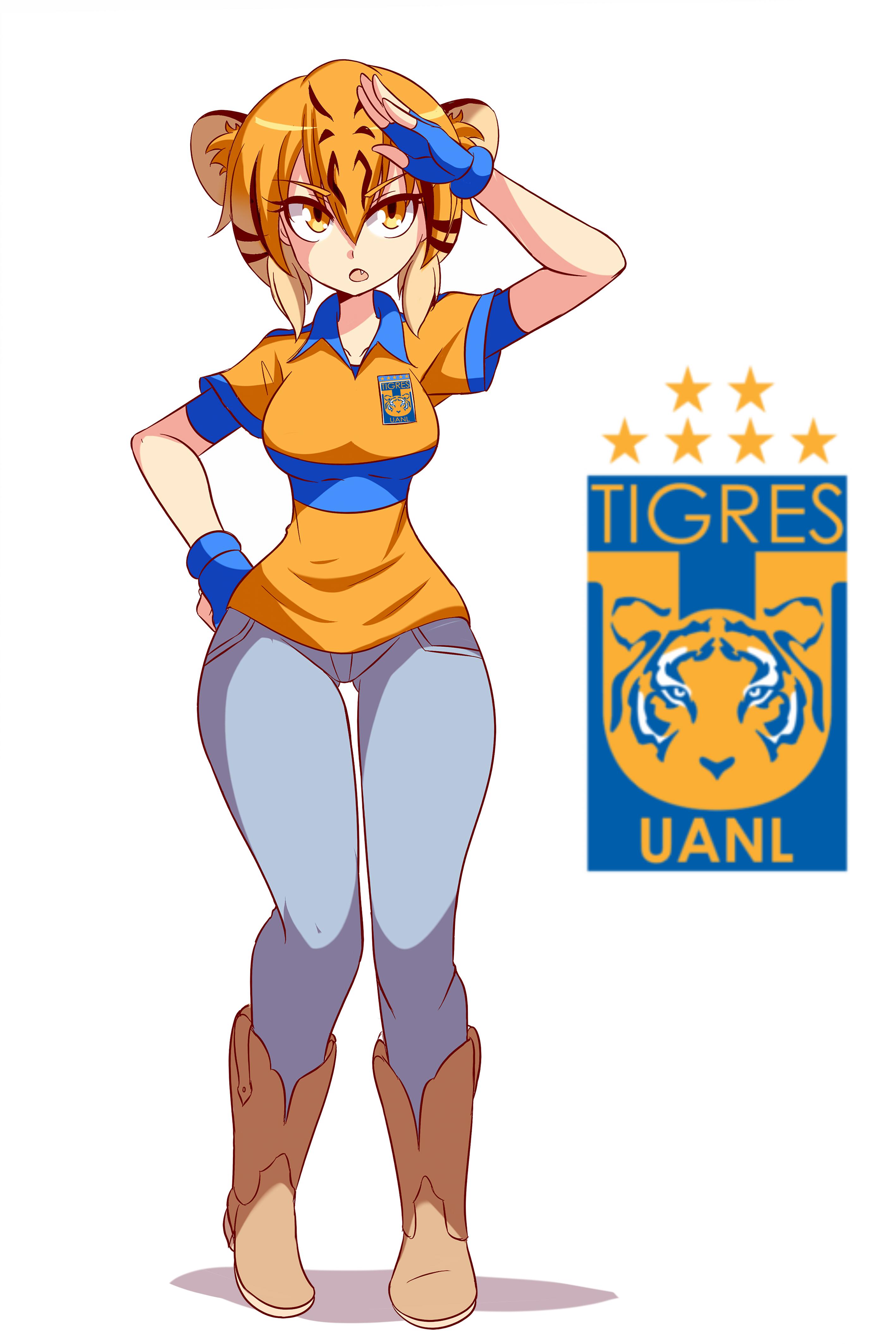 Tigres girl OC插画图片壁纸