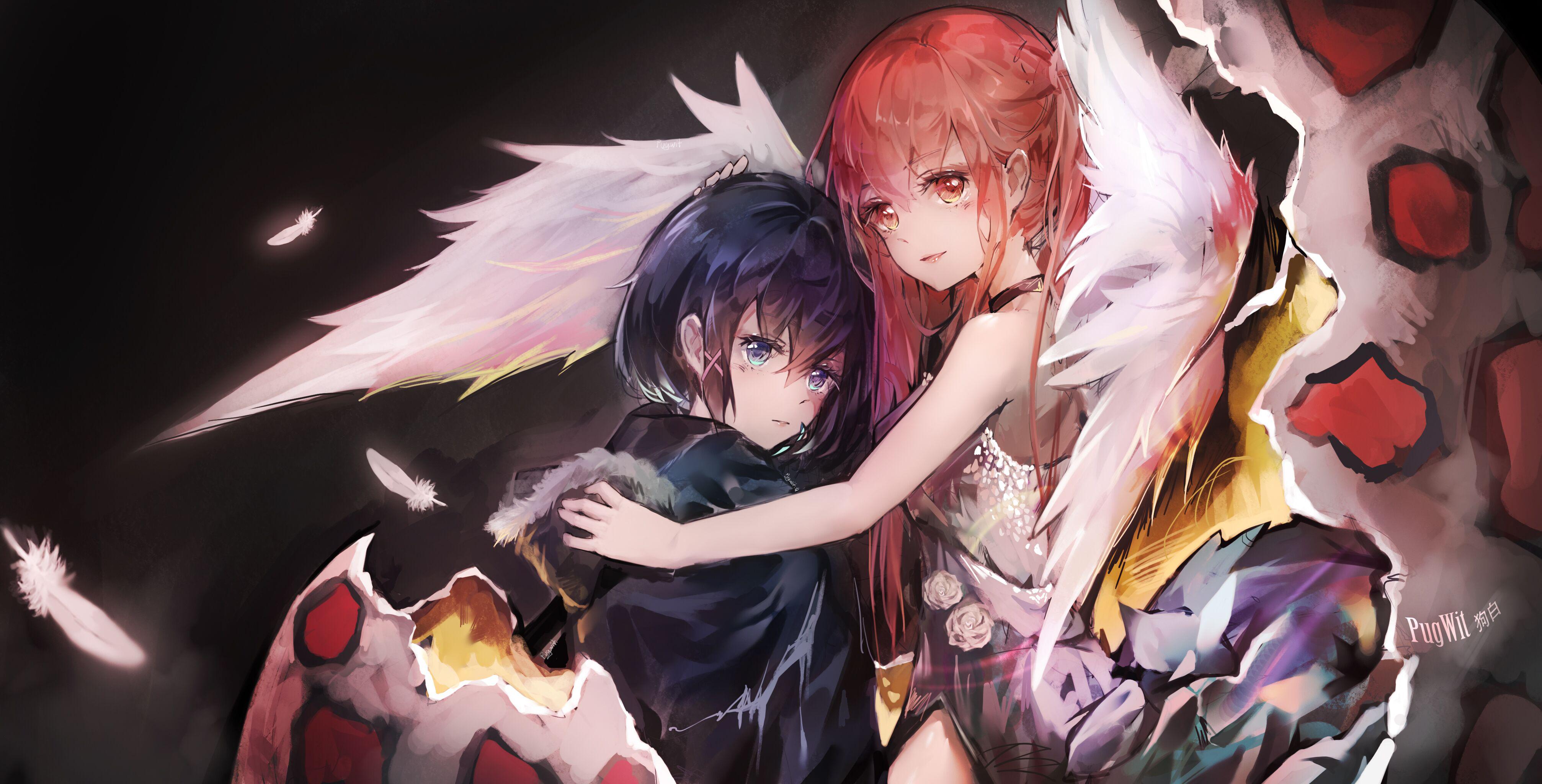 诞生的双子插画图片壁纸