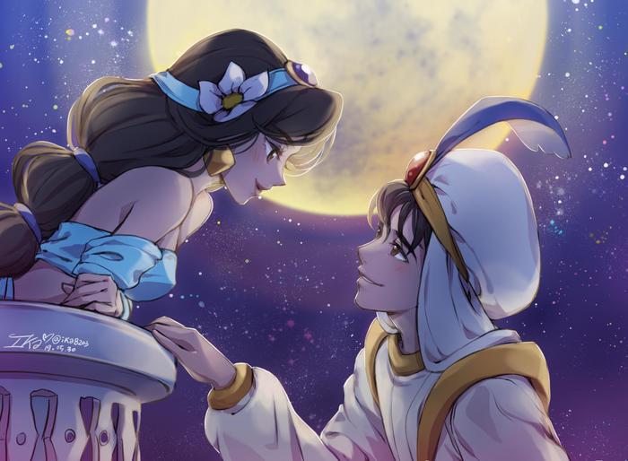Disney Aladdin插画图片壁纸