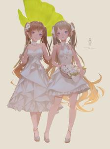 TWINS01插画图片壁纸