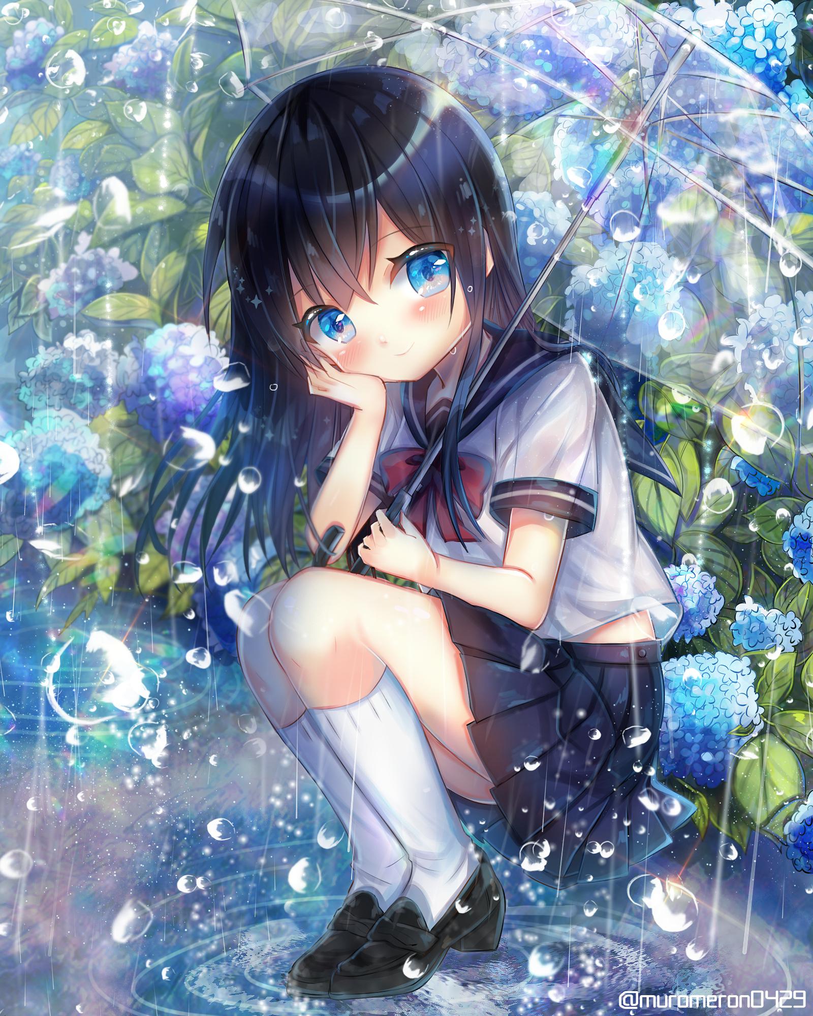 P站插画师琥珀むろ作品图片欣赏 P站id 触站