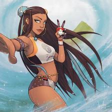 Nessa (Pokemon)插画图片壁纸