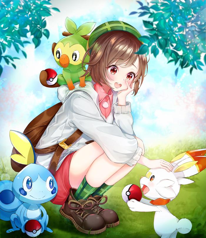Pokémon 女主人公插画图片壁纸