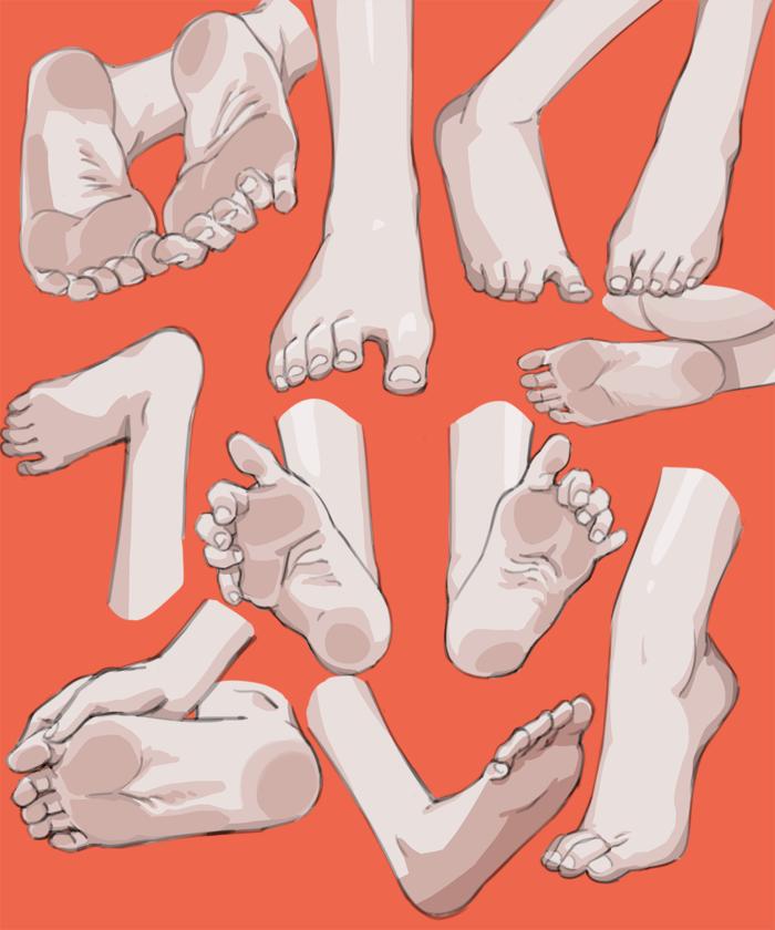 Feets插画图片壁纸