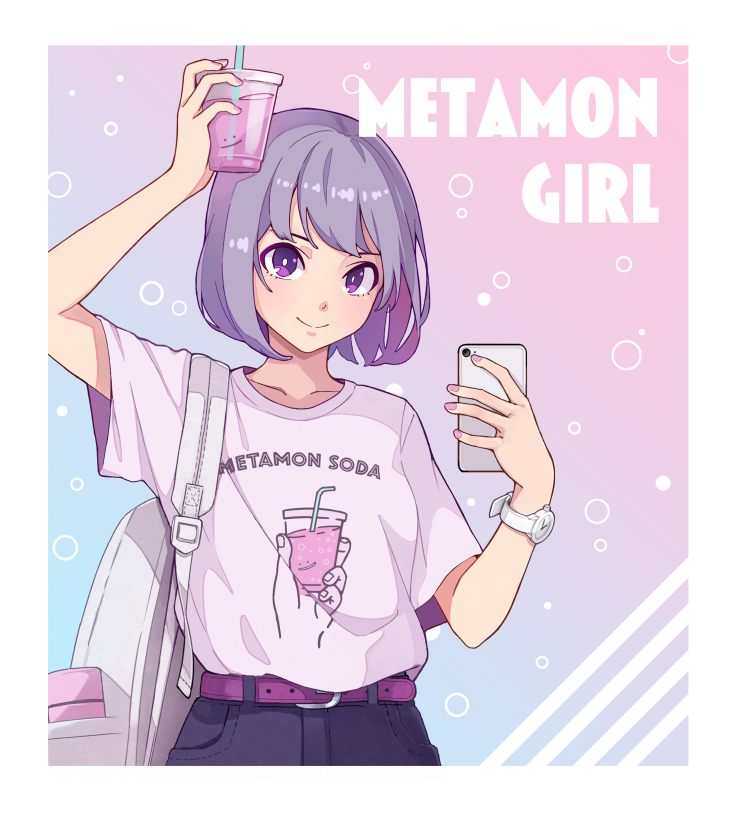 METAMON GIRL插画图片壁纸