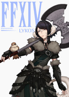 FFXIV - Lykos - Commission插画图片壁纸