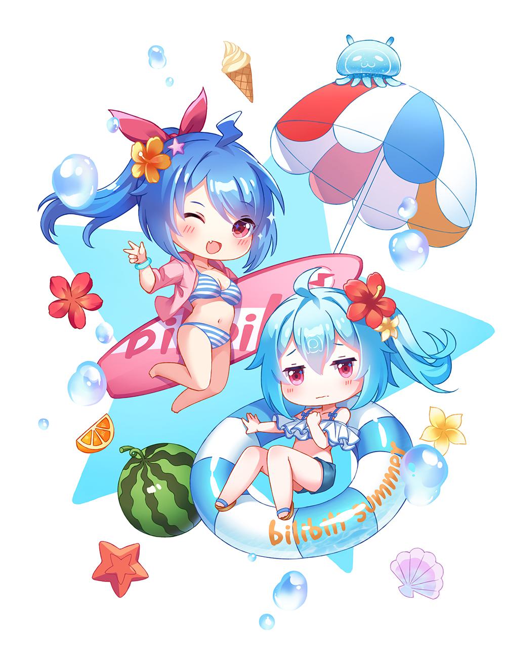 bilibili summer插畫圖片壁紙