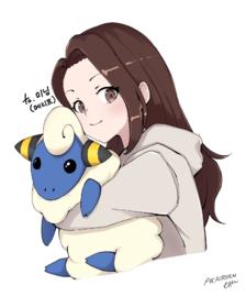 [POKEMON] Mareep Girl插画图片壁纸