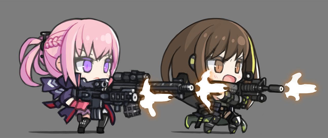 M4A1とST AR-15插画图片壁纸