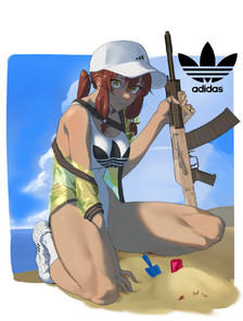 ADIDAS X SAIGA12插画图片壁纸