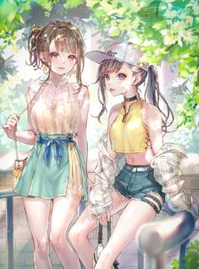 summer girls C96插画图片壁纸