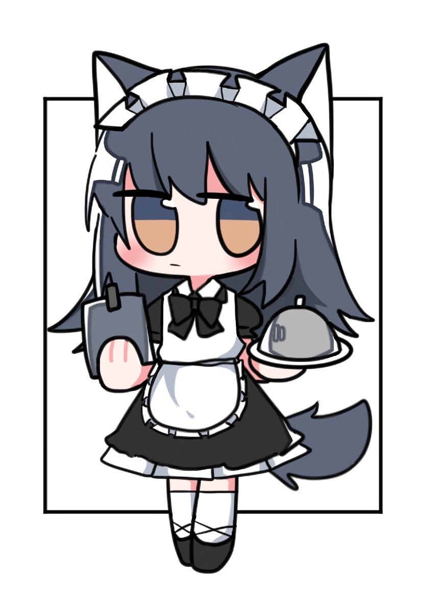 女仆装德狗x明日方舟竖图