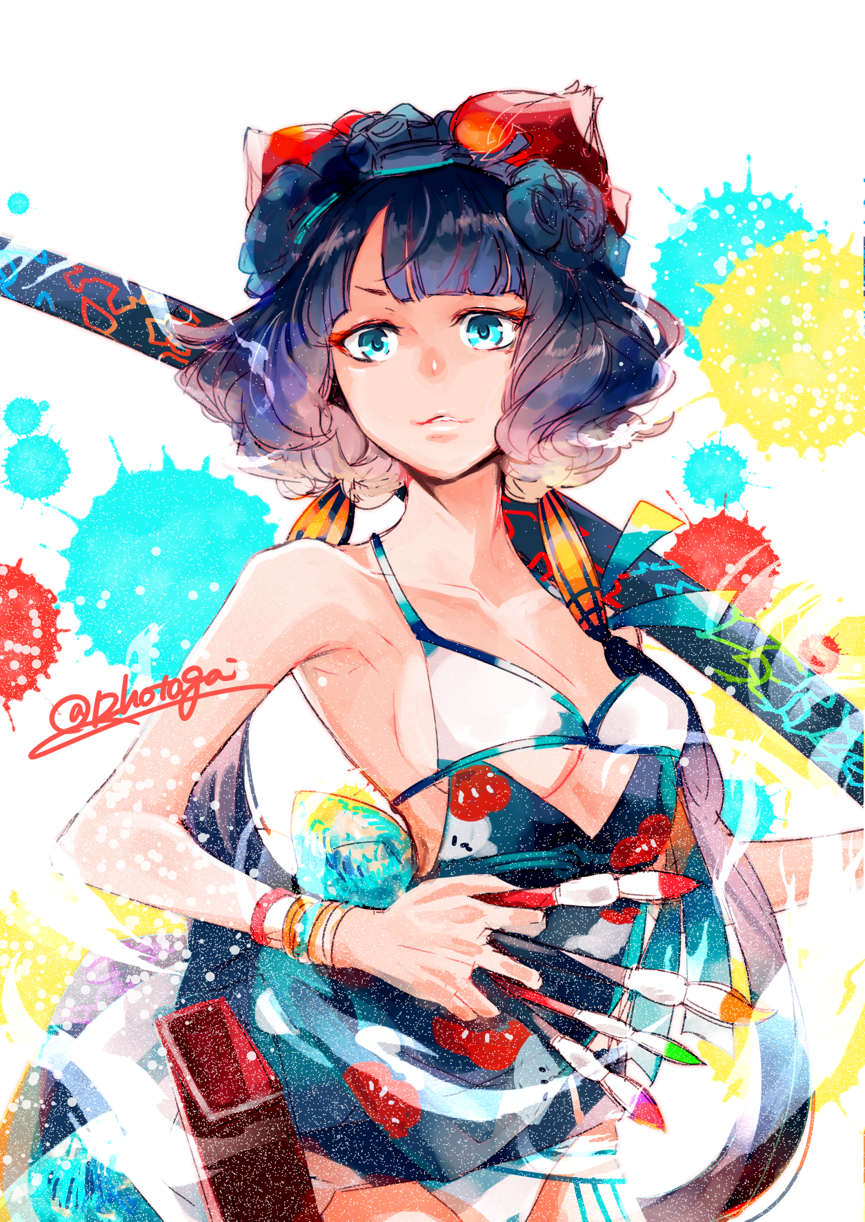 fgo游泳衣北斋酱-命运冠位指定葛饰北斋fgo-触站