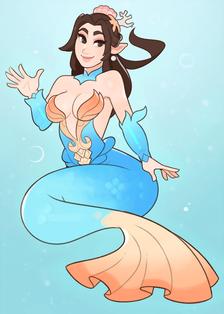 Paladins, Mermaid Ying插画图片壁纸