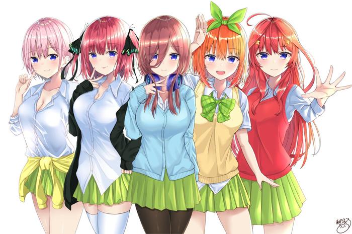 五等分的新娘插画图片壁纸