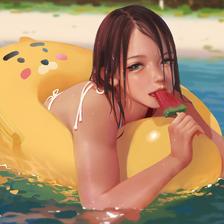 Summer and Ice插画图片壁纸