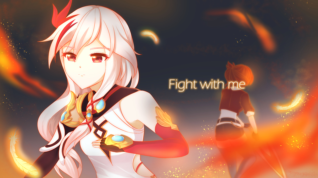 Fight with Me插画图片壁纸