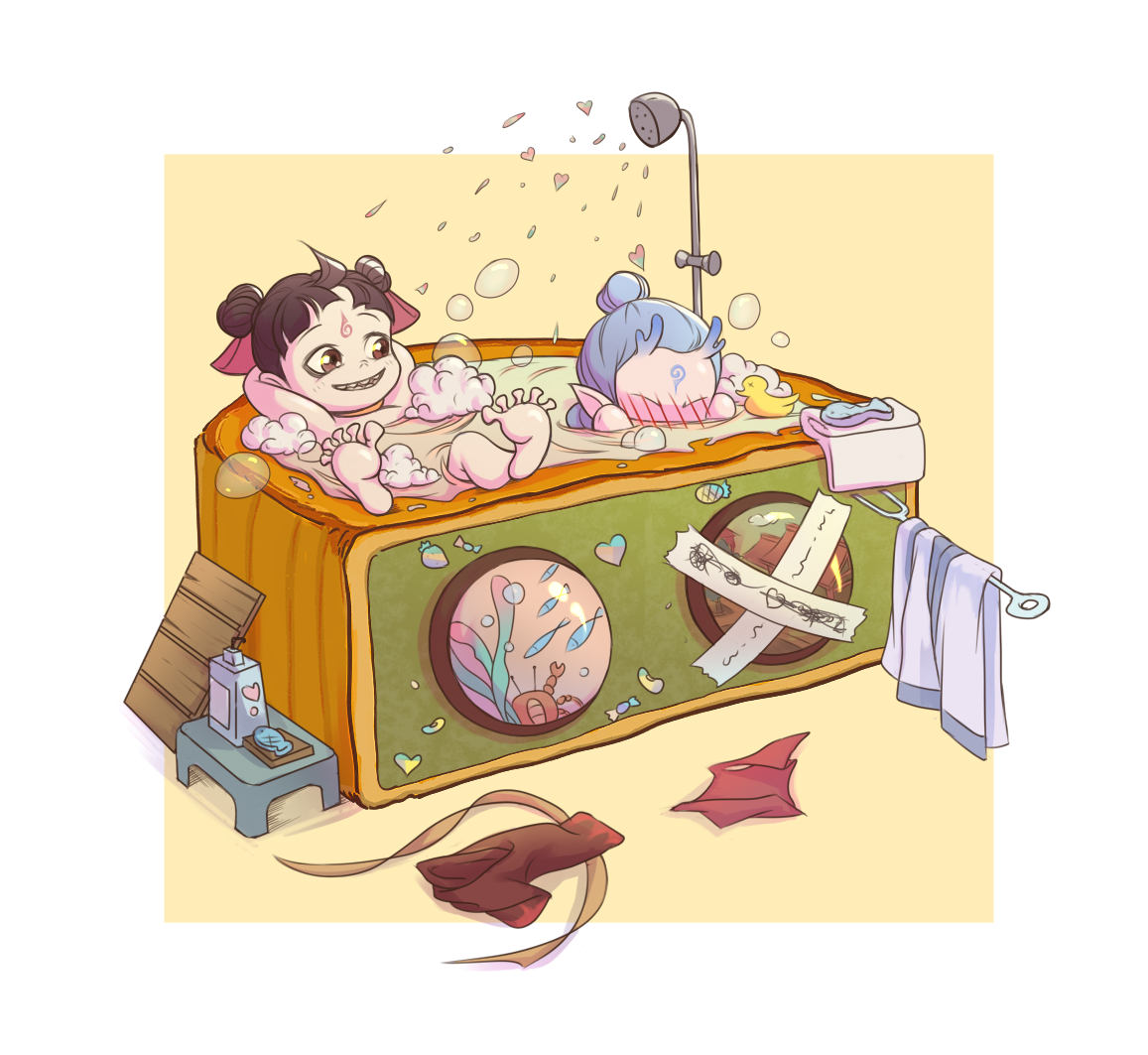 藕饼中秋插画图片壁纸