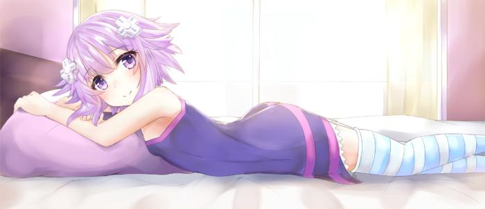 Nep laying with you插画图片壁纸