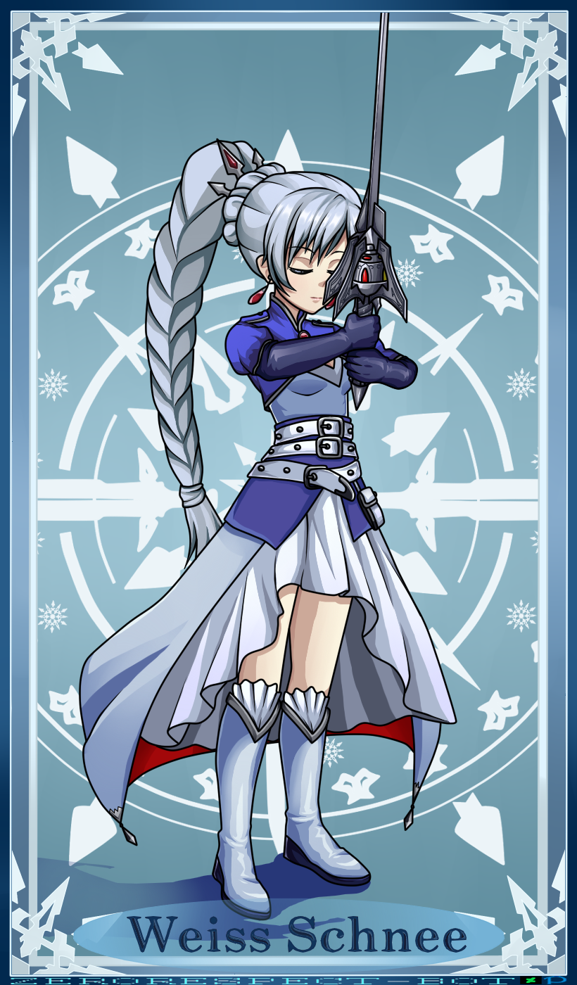 Saber Weiss Card插画图片壁纸