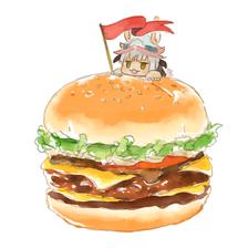 汉堡插画图片壁纸
