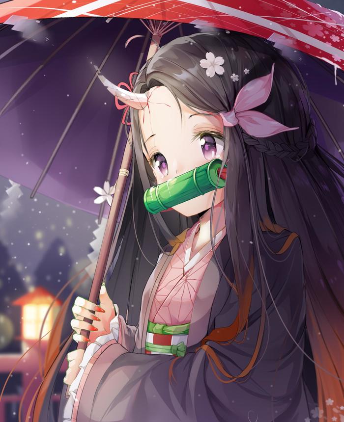 Nezuko chan插画图片壁纸