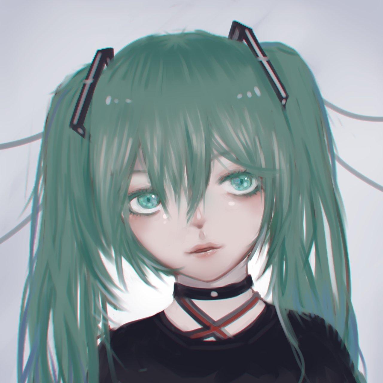 油腻画风尝试,初音未来