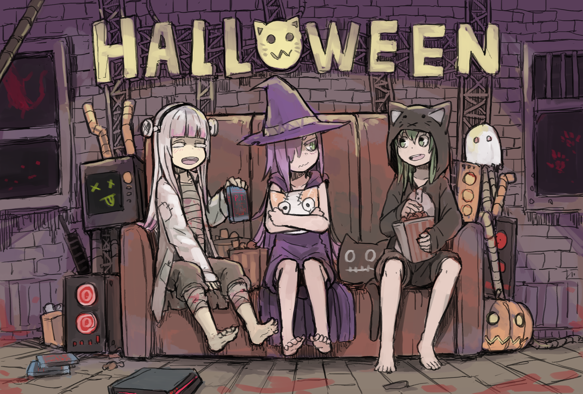 Happy Halloween!插画图片壁纸