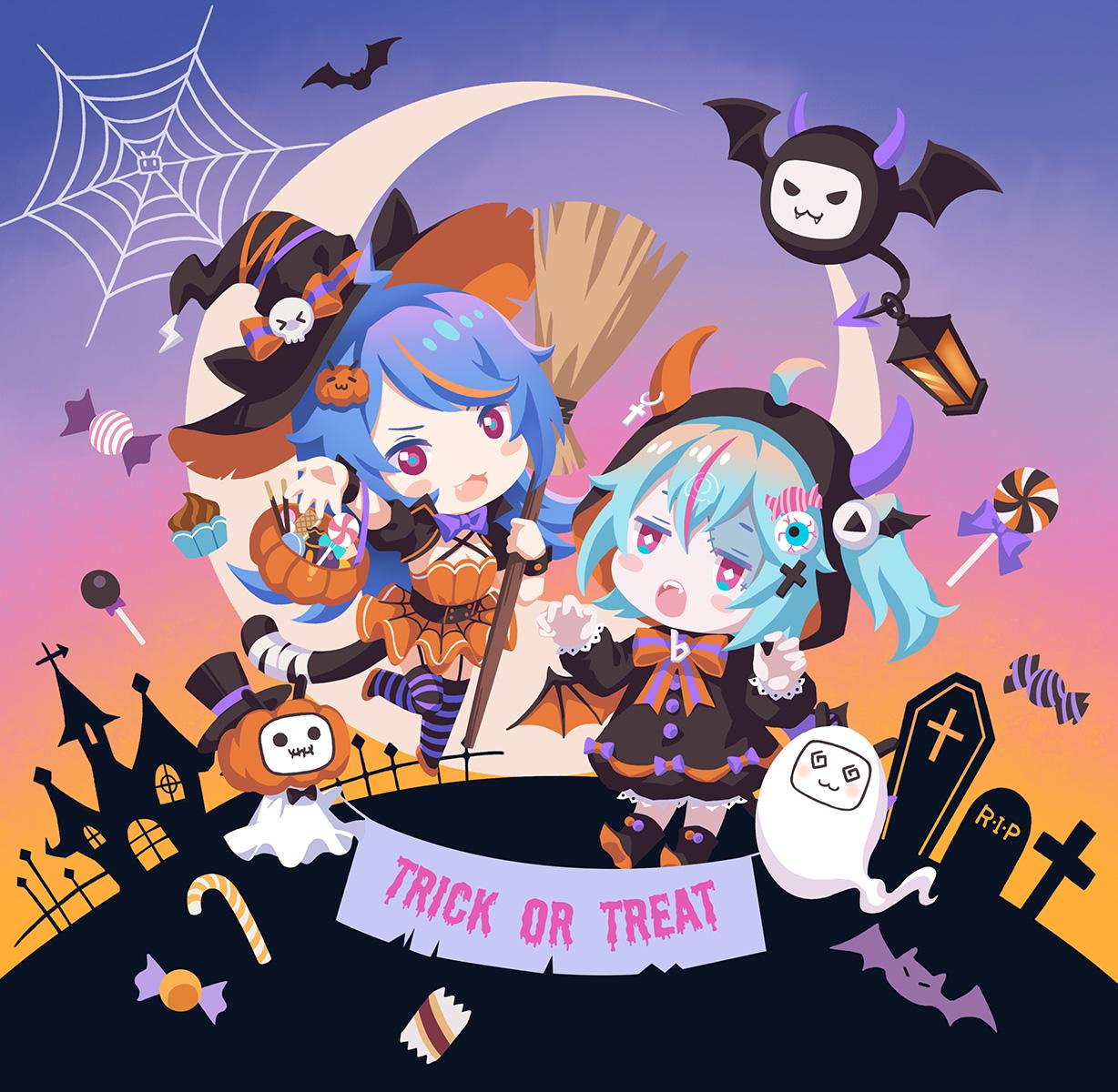 Trick or treat插画图片壁纸
