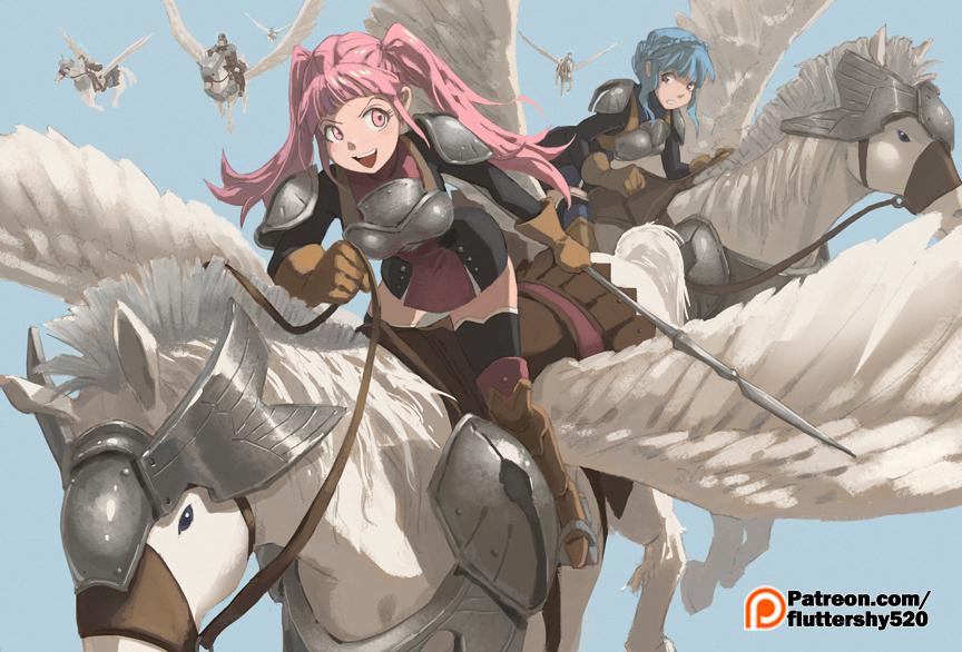 Pegasus Knight插画图片壁纸