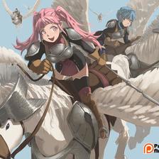 Pegasus Knight插画图片壁纸