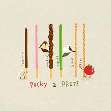 Pocky＆Pritz之日插画图片壁纸
