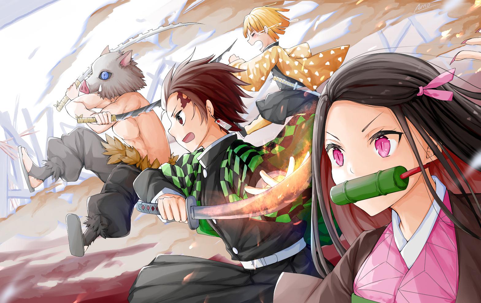 冲锋鬼灭之刃横图