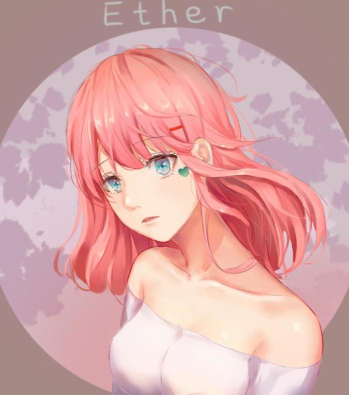 Pink hair插画图片壁纸