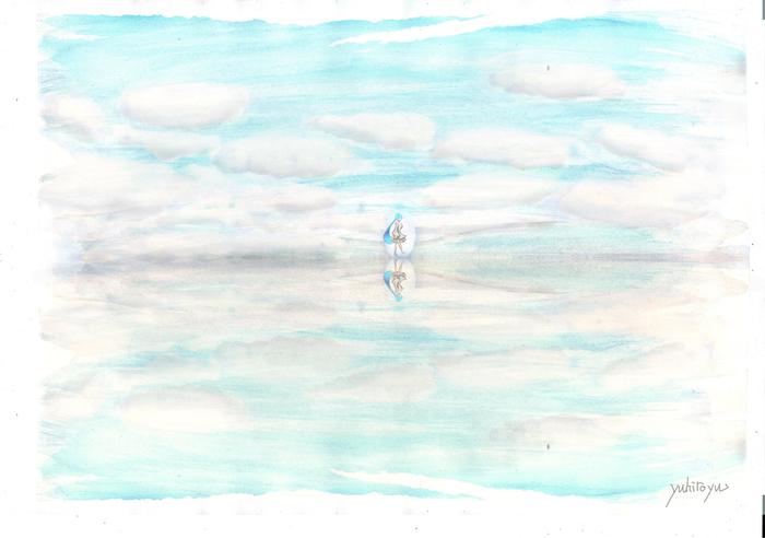 【每月30日投稿!】乌尤尼盐湖插画图片壁纸