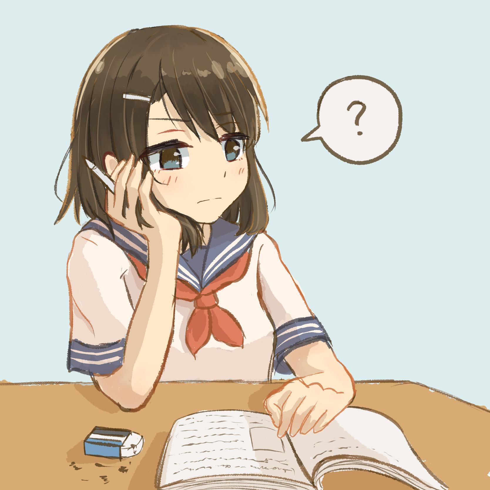 烦恼的美少女