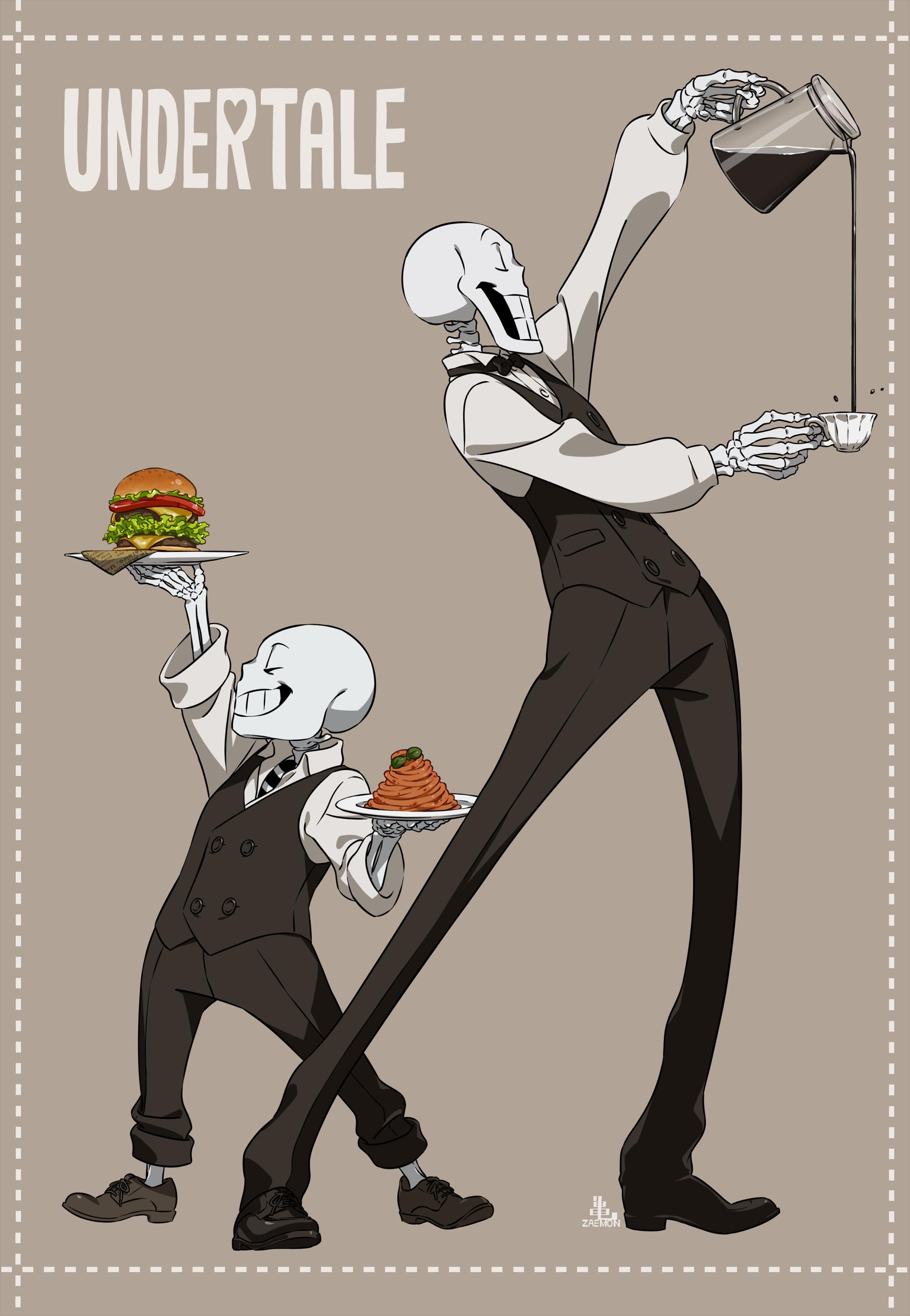 Skeleton brothers3插画图片壁纸