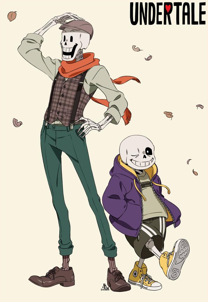 Skeleton brothers3插画图片壁纸
