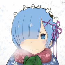 Re:Zero Rem Winter插画图片壁纸