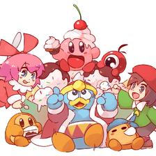 Kirby Sundae插画图片壁纸