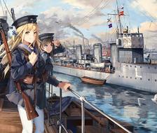 港湾、少女与驱逐舰